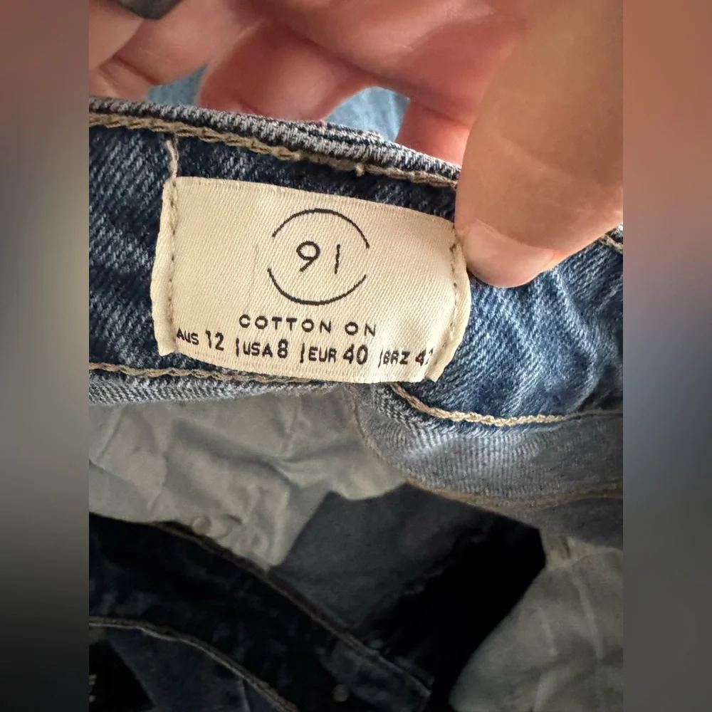 Cotton On Mid Slim Straight Jeans